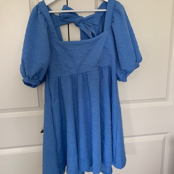 Free People Violet Mini Dress Dec Sky - Picture 2 of 6